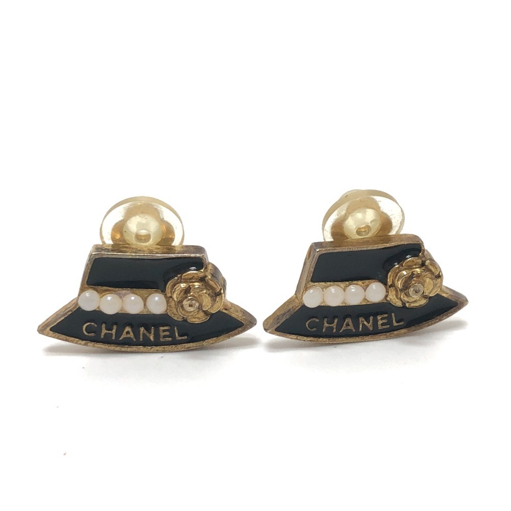 CHANEL Authentic Black Earrings